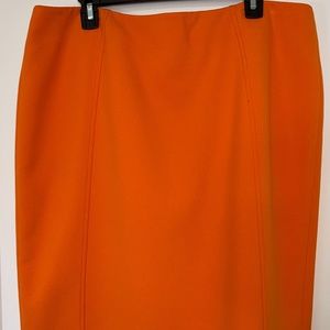 Halogen Orange skirt, 16